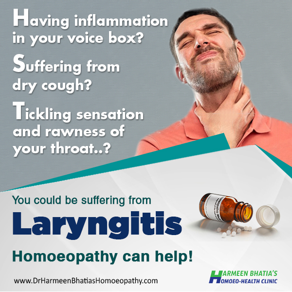 laryngitis but not sick