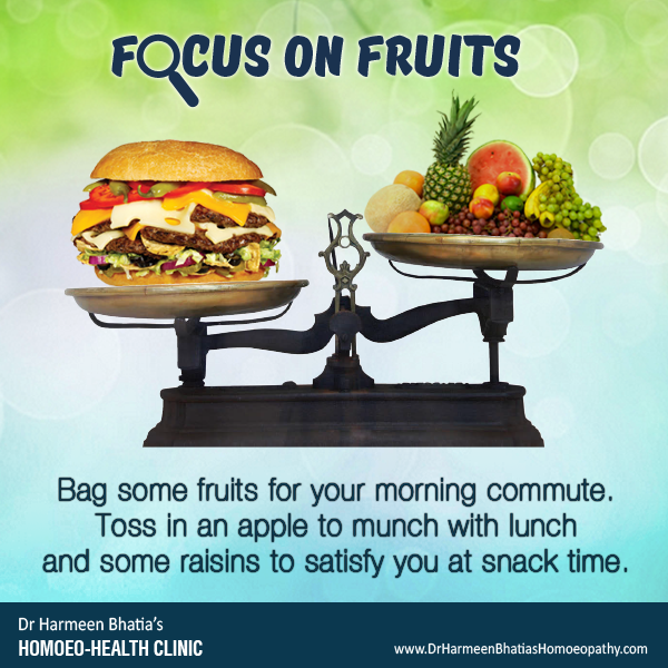 focus on fruits