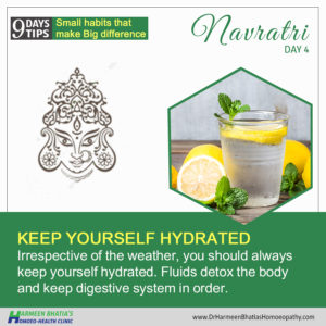 9 Day Tips For Navratri : Day 4 Keep Yourself Hydrated | Dr. Harmeen Bhatia