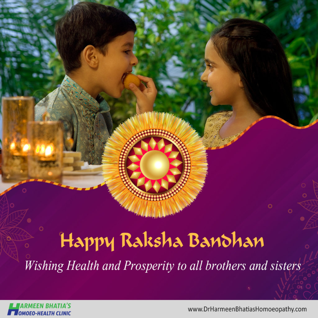 Wishing Health and Prosperity to all brother and sisters. Happy Raksha  Bandhan. | Dr. Harmeen Bhatia